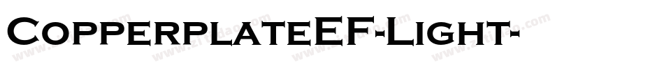 CopperplateEF-Light字体转换