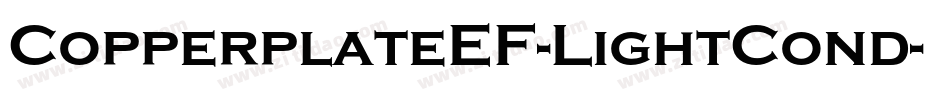 CopperplateEF-LightCond字体转换