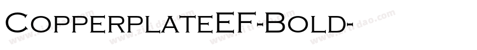 CopperplateEF-Bold字体转换
