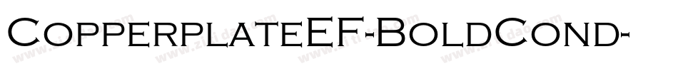 CopperplateEF-BoldCond字体转换