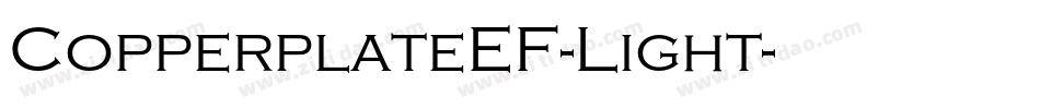 CopperplateEF-Light字体转换
