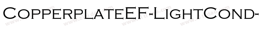 CopperplateEF-LightCond字体转换