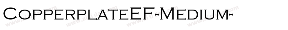 CopperplateEF-Medium字体转换
