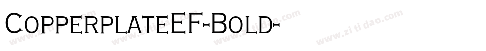 CopperplateEF-Bold字体转换