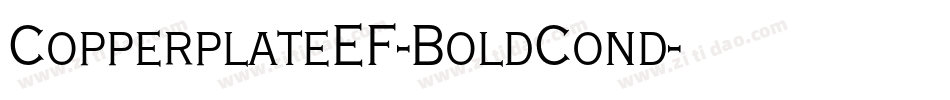 CopperplateEF-BoldCond字体转换