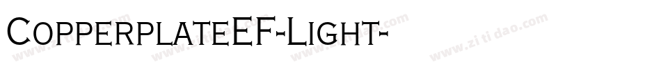 CopperplateEF-Light字体转换