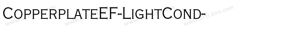 CopperplateEF-LightCond字体转换