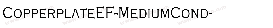 CopperplateEF-MediumCond字体转换