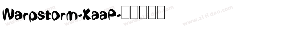 Warpstorm-XaaP字体转换