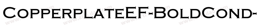 CopperplateEF-BoldCond字体转换