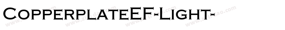 CopperplateEF-Light字体转换
