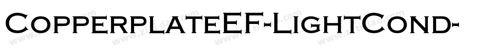 CopperplateEF-LightCond字体转换