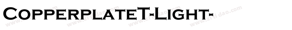 CopperplateT-Light字体转换