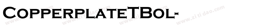 CopperplateTBol字体转换