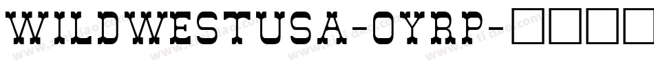 WildWestUsa-OYrp字体转换