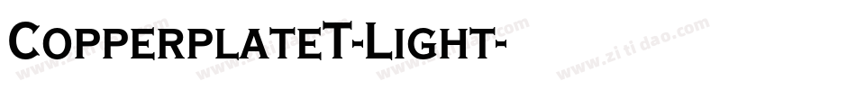 CopperplateT-Light字体转换
