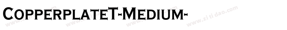 CopperplateT-Medium字体转换