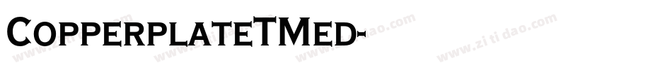 CopperplateTMed字体转换