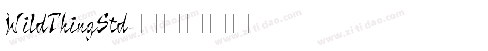 WildThingStd字体转换