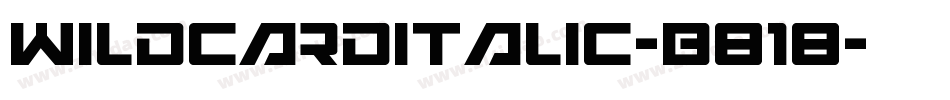 WildcardItalic-B818字体转换