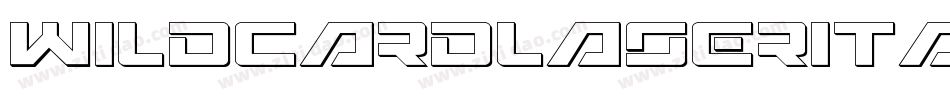 WildcardLaserItalic-8pxJ字体转换