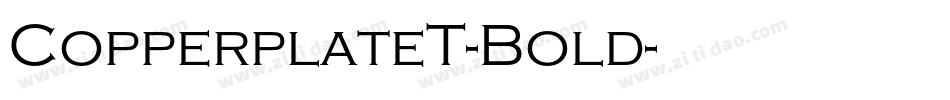 CopperplateT-Bold字体转换