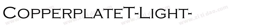 CopperplateT-Light字体转换