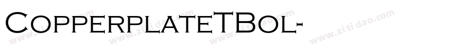 CopperplateTBol字体转换