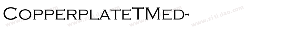 CopperplateTMed字体转换