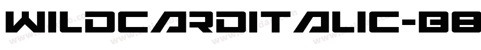 WildcardItalic-B818字体转换