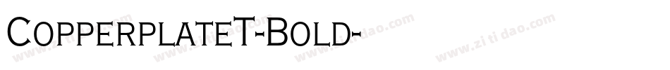 CopperplateT-Bold字体转换