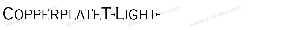 CopperplateT-Light字体转换