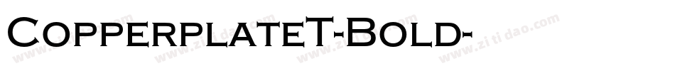 CopperplateT-Bold字体转换