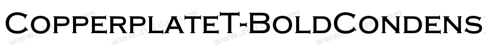 CopperplateT-BoldCondensed字体转换