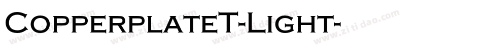 CopperplateT-Light字体转换