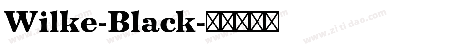 Wilke-Black字体转换