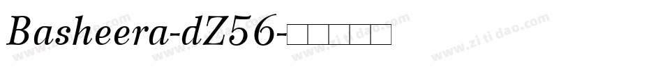 Basheera-dZ56字体转换
