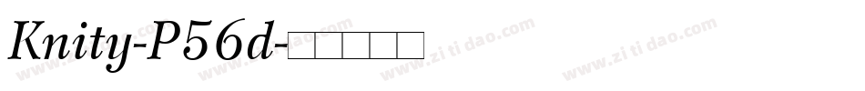 Knity-P56d字体转换