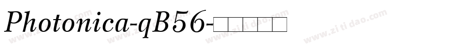 Photonica-qB56字体转换