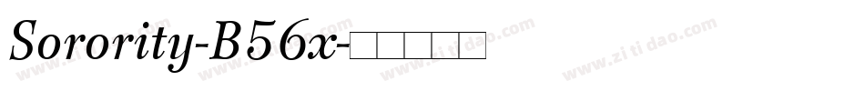 Sorority-B56x字体转换