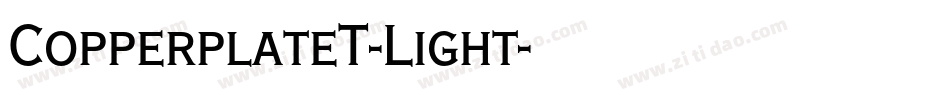 CopperplateT-Light字体转换