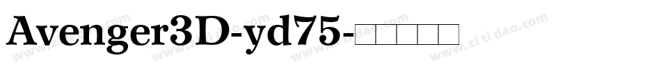Avenger3D-yd75字体转换