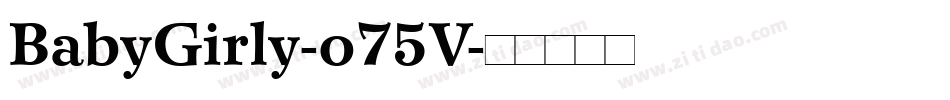BabyGirly-o75V字体转换
