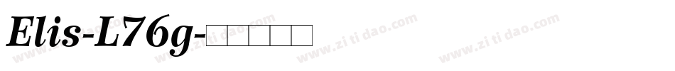 Elis-L76g字体转换