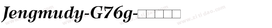 Jengmudy-G76g字体转换