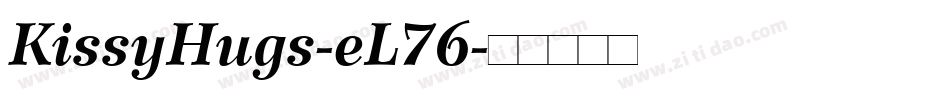 KissyHugs-eL76字体转换