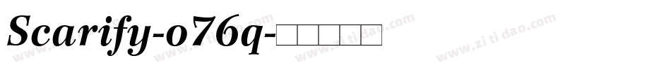 Scarify-o76q字体转换