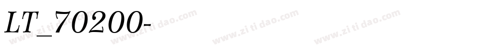 LT_70200字体转换
