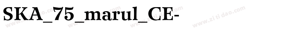 SKA_75_marul_CE字体转换