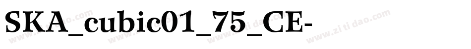 SKA_cubic01_75_CE字体转换